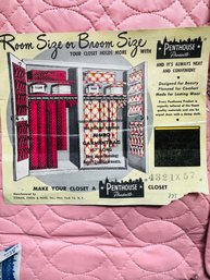 Vintage Penthouse Products Pink Closet Organizer