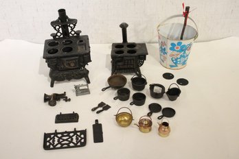 Vintage Crescent Cast Iron Salesman Sample Stoves