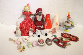 Vintage Collectable Dolls, Topsy-turvy, Sugar Loaf, Home Made Easter Decor