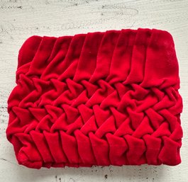 Vintage Red Velvet Make-up Bag