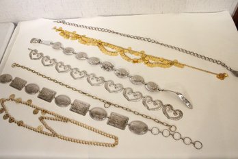 Women's Adjustable Metal Chain Belts