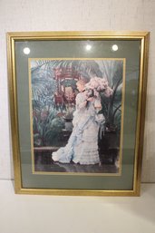 The Bunch Of Lilacs By James Tissot, Gold Frame 31' X 25'