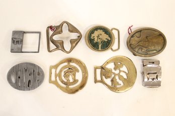8 Abstract Belt Buckles, Duncan D. Laurie Solid Brass, BTS Brass, Derek Marchi Solid Brass