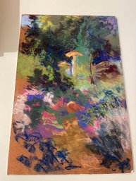 Abstract Original Pastel, 18 X 12
