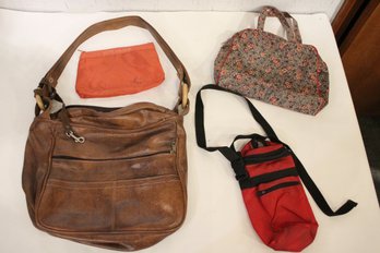 4 Bags, Faux Leather Hobo Bag
