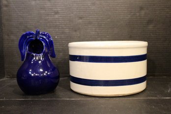 Red Wing Potter Pear, Robinson Ransbottom Potter Stoneware Crock