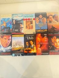 Lot Of 10 VHS Tapes