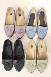 4 Dr. Scholls Leather Moccasin Comfort Loafers, Womens Size 8