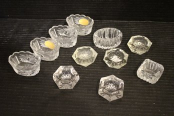 Set Of 11 Vintage Votive Glass Candle Holders