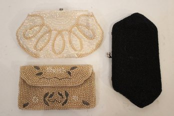 3 Vintage Beaded Purses