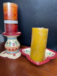 Partylite Bohemian Spice Candle Holder Set