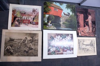 Several Fine Art Signed Prints Montmartre, The Old Bridge