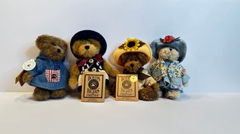 Vintage Boyds Bears Plush Lot  Morgan B. Berriweather, Caitlin Berriweather, Flora Mae, And Allison Rose Ber
