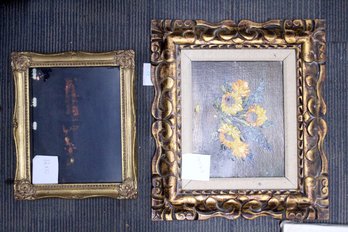 2 Ornate Frames With Art Prints, Rainy Day, Awakening
