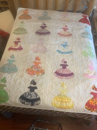 Southern Belle Sun Bonnet Quilt Approx 64'x80'