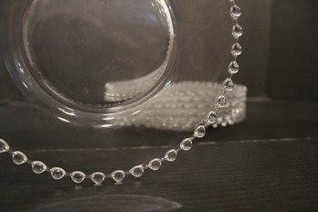 Set Of 7 Vintage Candlewick Dessert Plates 8'