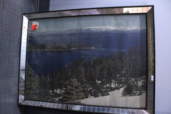 Print Of Emerald Bay, Lake Tahoe, Mirror Frame