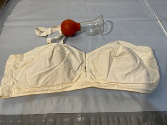Vintage Nursing Bra And Breast Pump