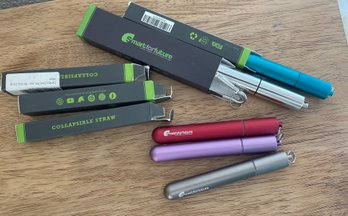 25 New Reusable Metal Straws Lot # 1