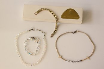 2 Beaded Necklaces, 2 Bracelets