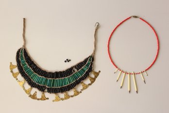 Isis Collar Necklace, Faux Porcupine Quill Necklace