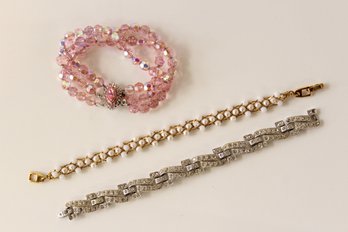 3 Beaded Bracelets, Bergere