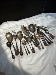 Lot Of Silver Plated Utensils