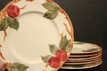 7 Salad Plates, 1940 Franciscan Apple