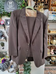 Mens Suit,  Medium Brown