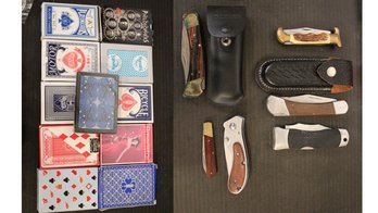 Lot Of Various Knives And Cards!