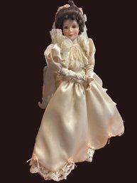 Vintage Porcelain Ashton Drake Victorian Bride Doll Signed And Numbered