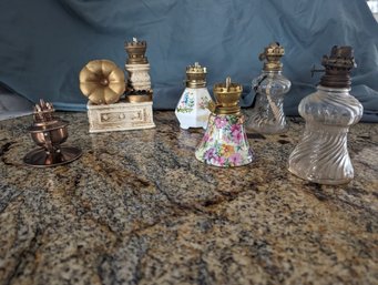 Topless Oil Lamps - 5 Total
