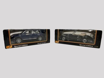 2 Pristine Model Cars, Porsche, Mercedes Benz Special Edition In Box