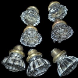 Vintage Crystal Door Knobs Set Of 4
