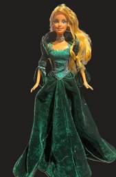 2004 Emerald Green Holiday Barbie No Box With Purse