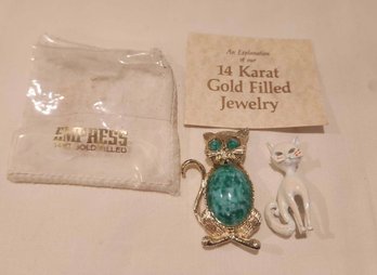 2 Cat Pins