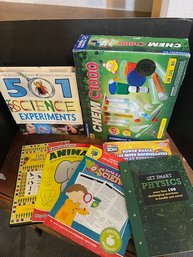 Science Experiments, Books And Chem Set