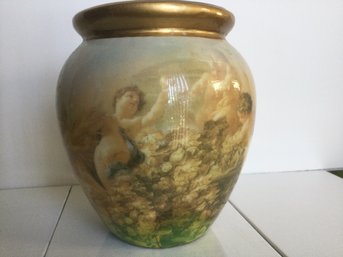 Decoupage Cherub Vase