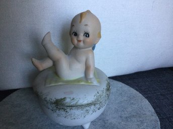 Kewpie Doll Bisque Ring Dish