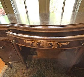Antique Walnut Ornate Vanity/Desk