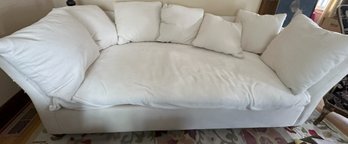 Fluffy Comfy White Couch
