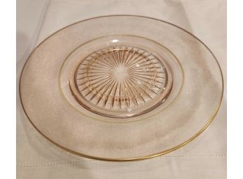 Pink Glass Plate