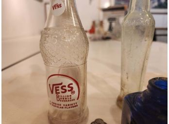 Vintage Glass Bottles And Magnifyers