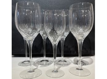 7 Orrefors Prelude Crystal Wine Glasses