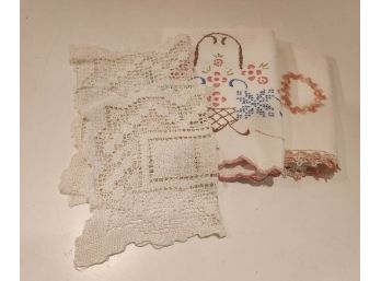 Delicate Handiwork Tea Towels And Antimacassars