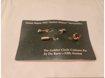 2 Vintage Straight Pins