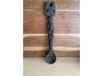 Wood Carved Tribal Spoon