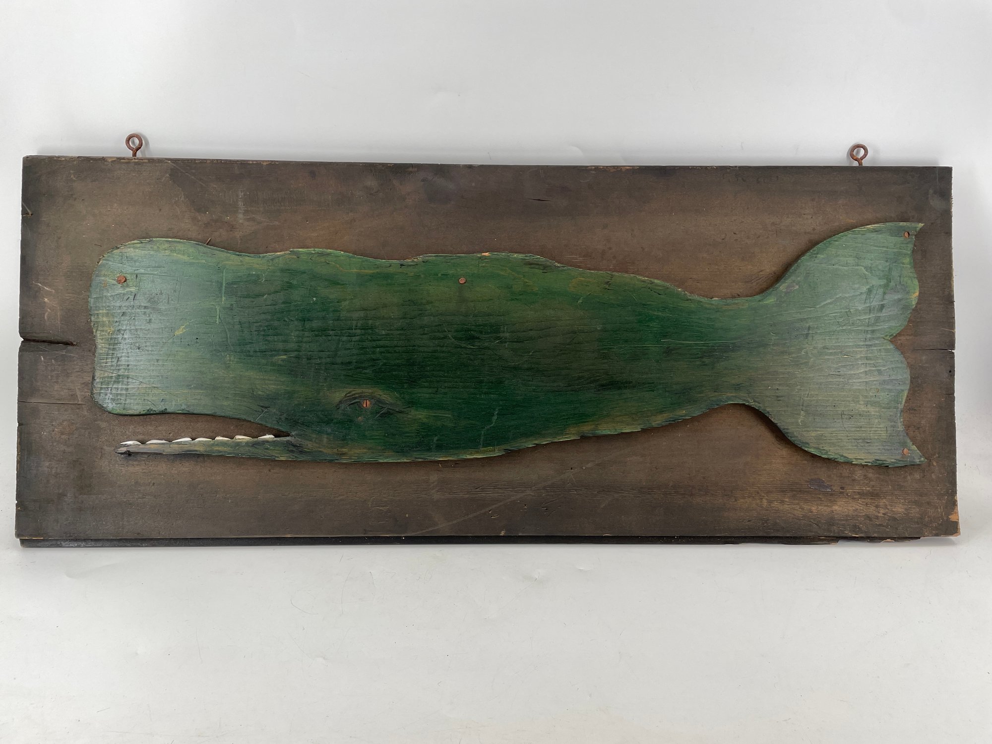 Primitive Whale Wall Decor Signed K. Emack, Old Saybrook, Conn #143715 ...