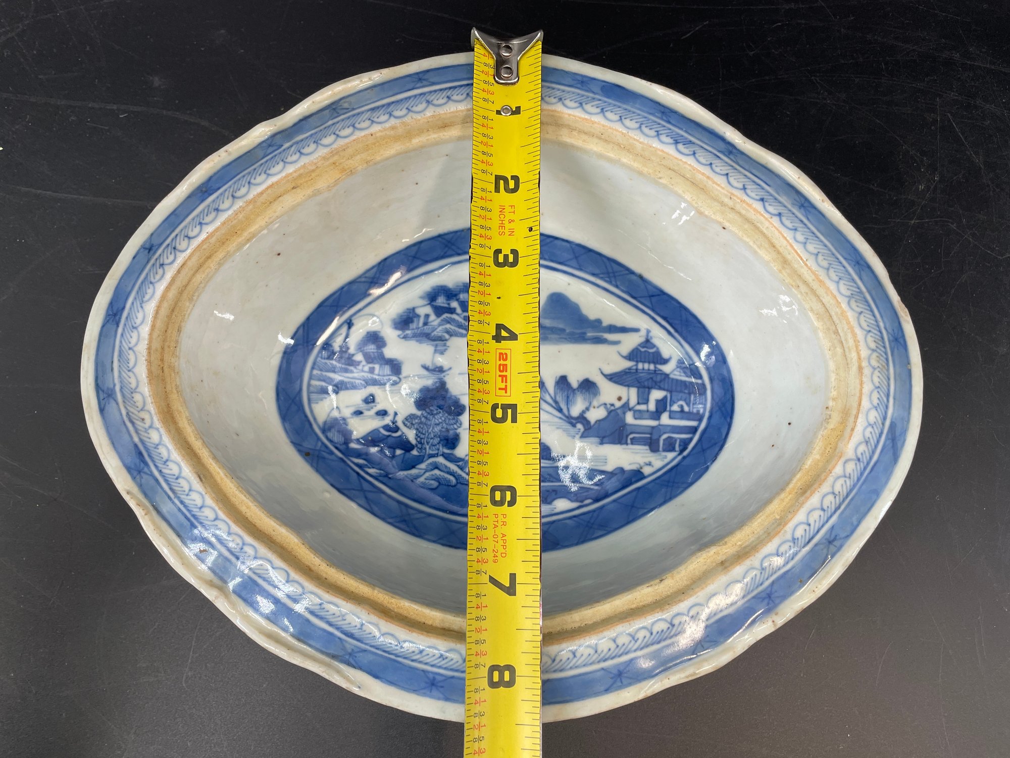 Canton Blue And White Porcelain Covered Vegetable Dish #170537 ...
