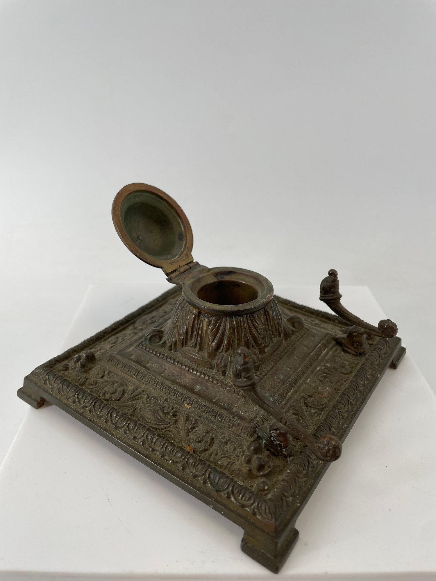 Antique Bronze Inkwell #160234 | Auctionninja.com